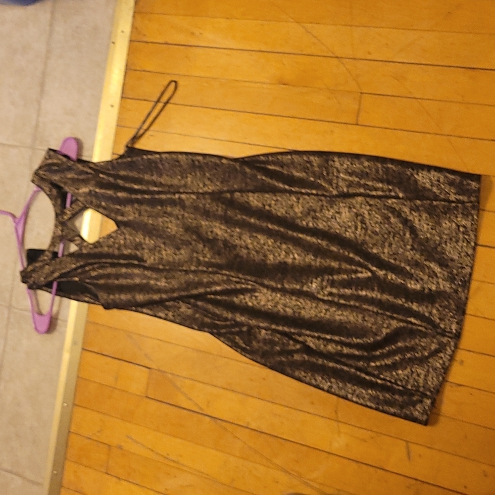 Womans formal fitting formal dress